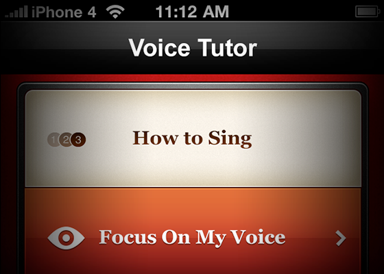 Voice Tutor User Interface